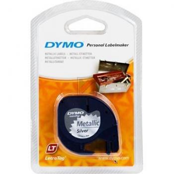 Dymo Schriftbandkassette schwarz/silber (S0721750, 91228)
