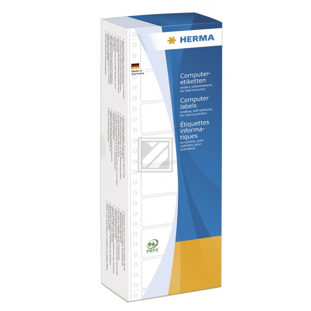 Herma Computeretiketten weiß 68,58 x 35,7 mm Papier matt Inh.4000 1-bahnig