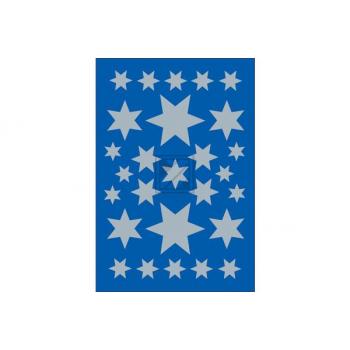 HERMA Sterne-Etiketten 10-35mm 3928 silber 3 Stück