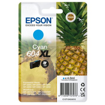 Epson Tintenpatrone cyan HC (C13T10H24020, 604XL)