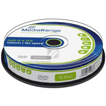 MEDIARANGE DVD-R 4.7GB 16x (10) CB MR452 Cake Box