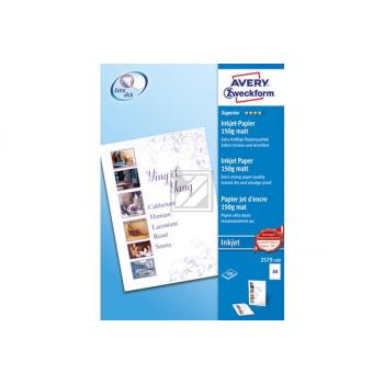 AVERY ZW. InkJet-Papier A4 2579-100 150g, weiss 100 Blatt