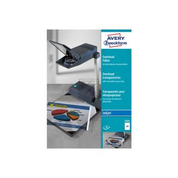 AVERY ZW. Ink-Jet Folien A4 2504Z 0,11mm 50 Stück