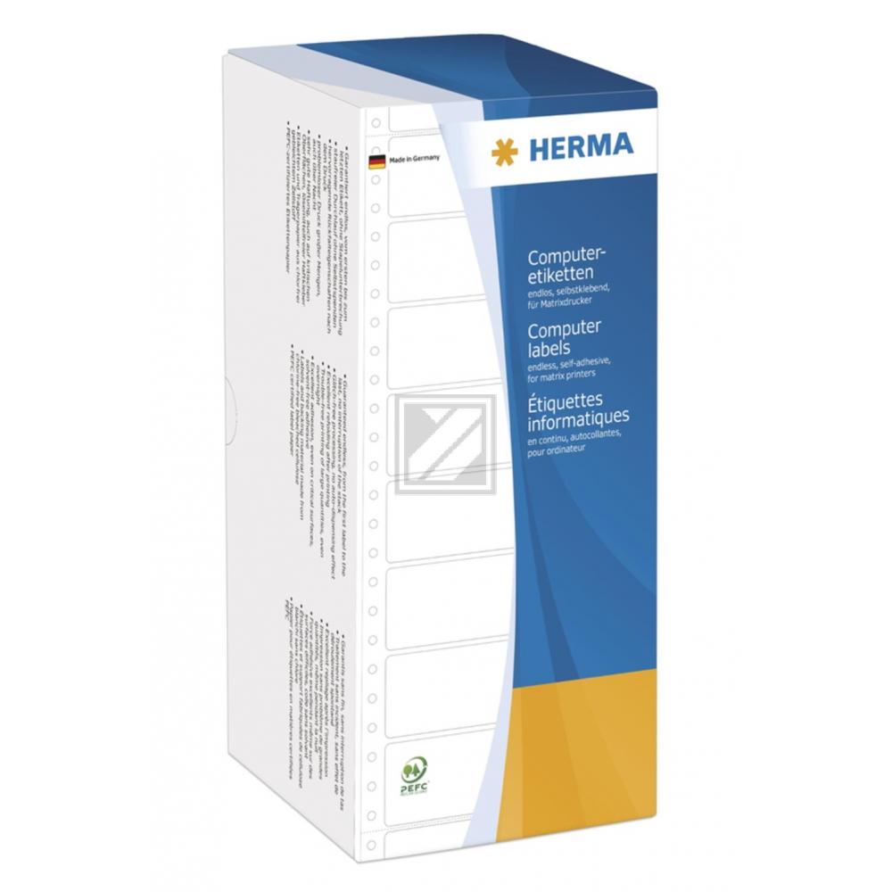 Herma Computeretiketten weiß 101,6 x 48,4 mm Papier matt Inh.6000 1-bahnig