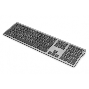 DIGITUS Wireless keyboard 2,4GHz QWERTZ ABS grey DE