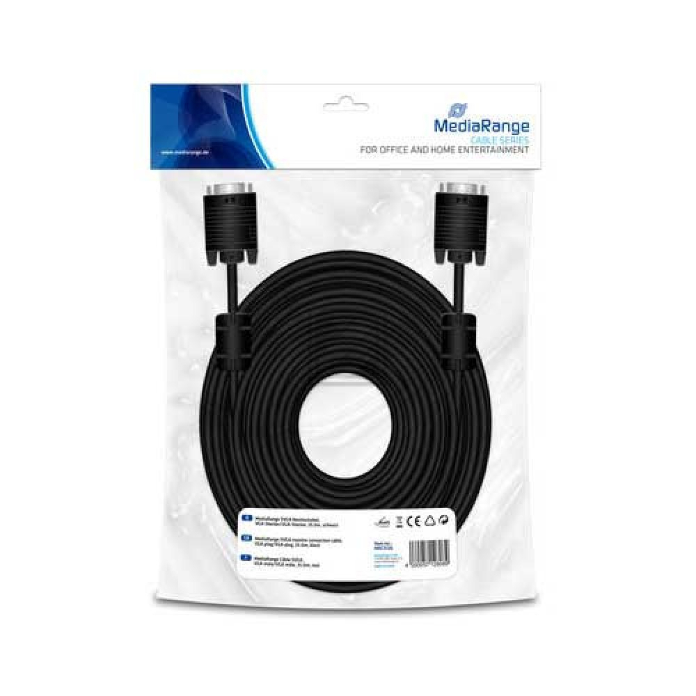 MEDIARANGE SVGA MONITORKABEL 25m MRCS126 schwarz