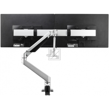 BNEPODBSP BAKKER MONITORARM DUAL 2-10KG fuer Flachbildschirme silber