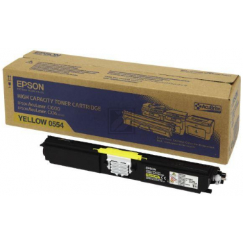 Epson Toner-Kit gelb HC (C13S050554, 0554)