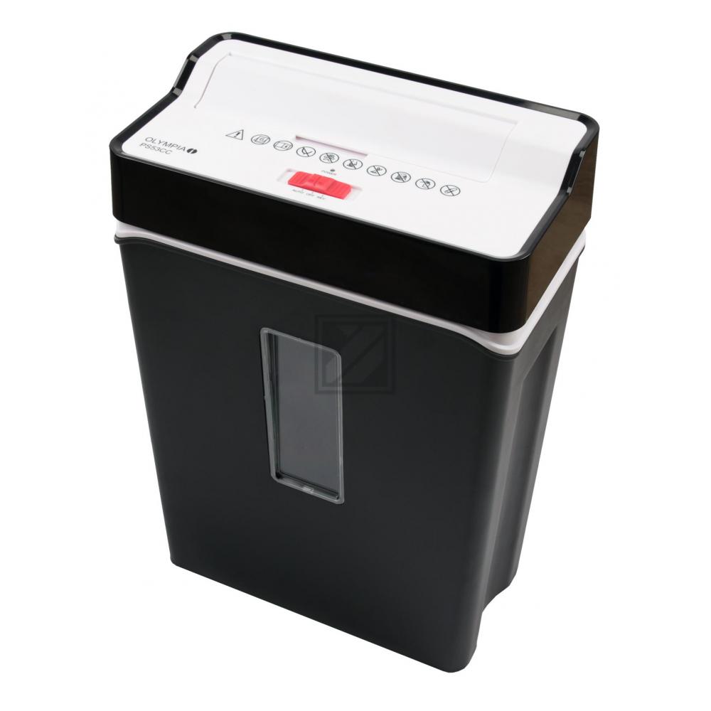 OLYMPIA PS53CC AKTENVERNICHTER SCHWARZ 2708 Partikelschnitt 4x40mm f. 6Blaetter