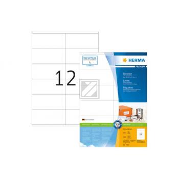 HERMA Universal-Etiketten 105x48mm 4457 weiss 1200 St./100 Blatt