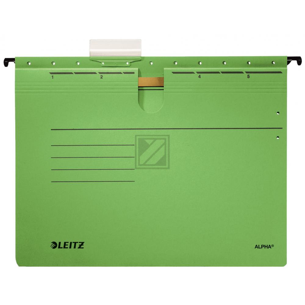 Leitz Hängehefter Alpha A4 grün Inh.5 250 g/qm