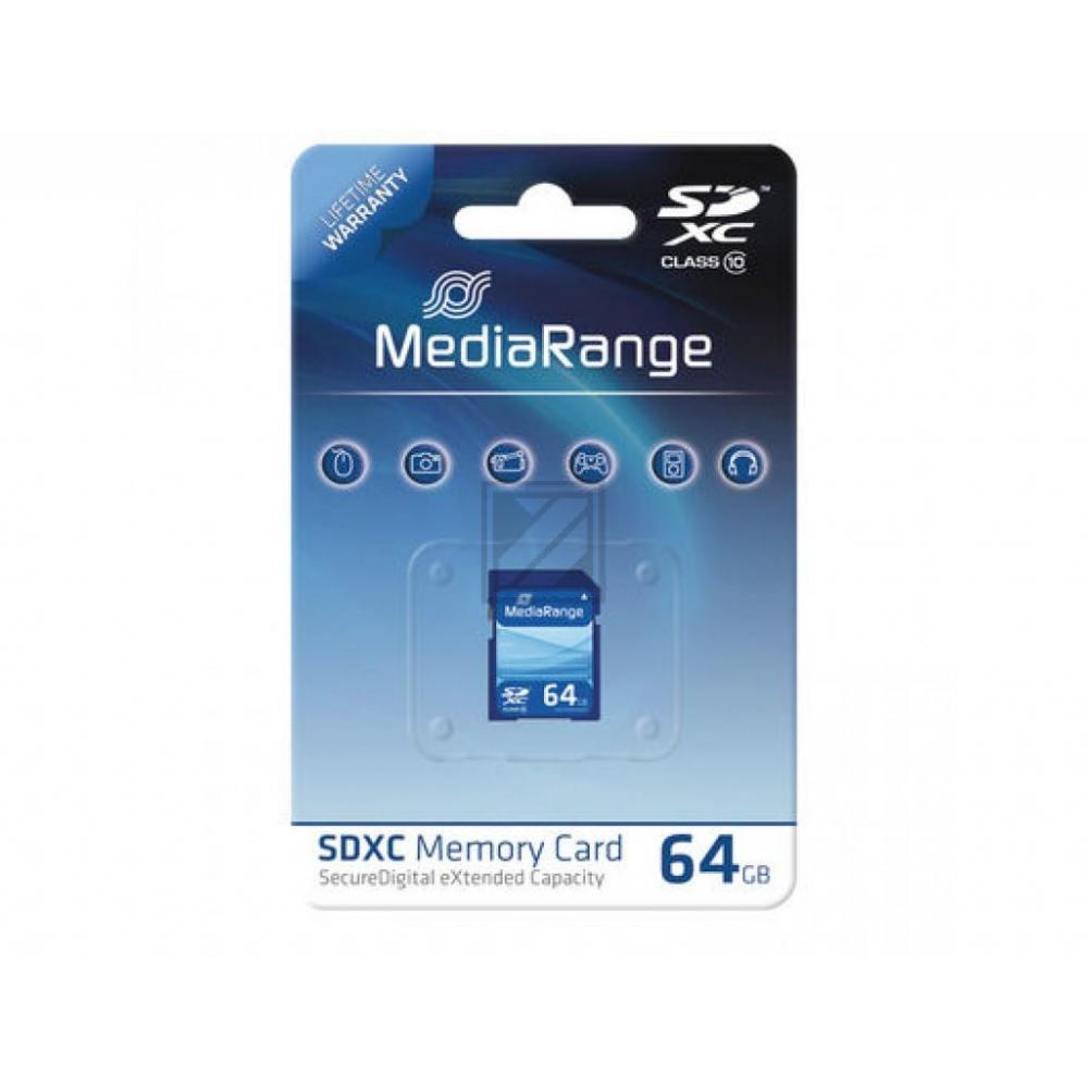 MEDIARANGE SDHC SPEICHERKARTE 64GB MR965 Klasse 10