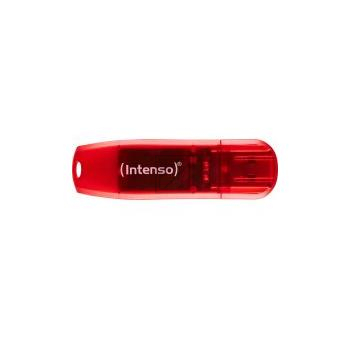 Intenso USB-Drive 2.0 Rainbow Line 128 GB rot, USB Stick