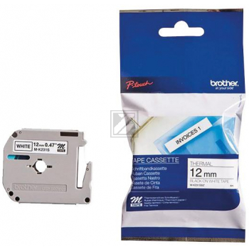 Brother Schriftbandkassette schwarz/weiß (M-K231SBZ)