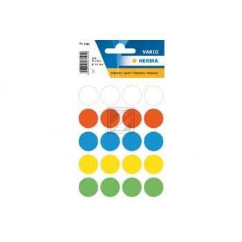 HERMA Markierungspunkte 19mm 1881 farbig ass. 100 Stück