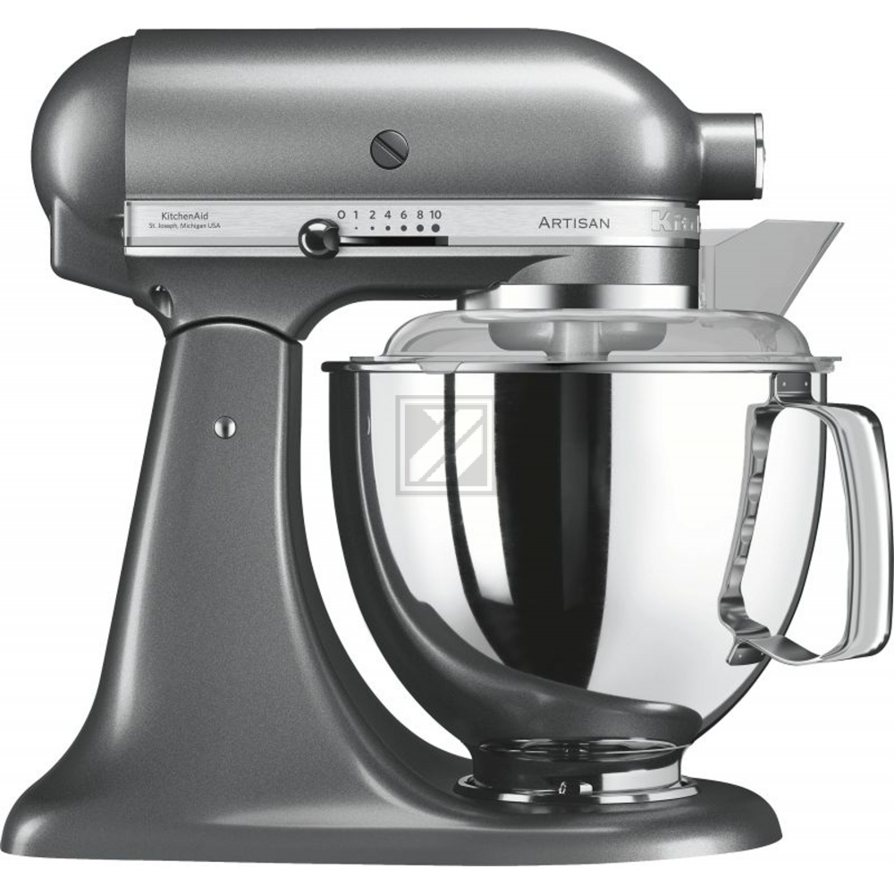 KitchenAid Küchenmaschine Artisan 5KSM175PSEMS, Medaillon Silber