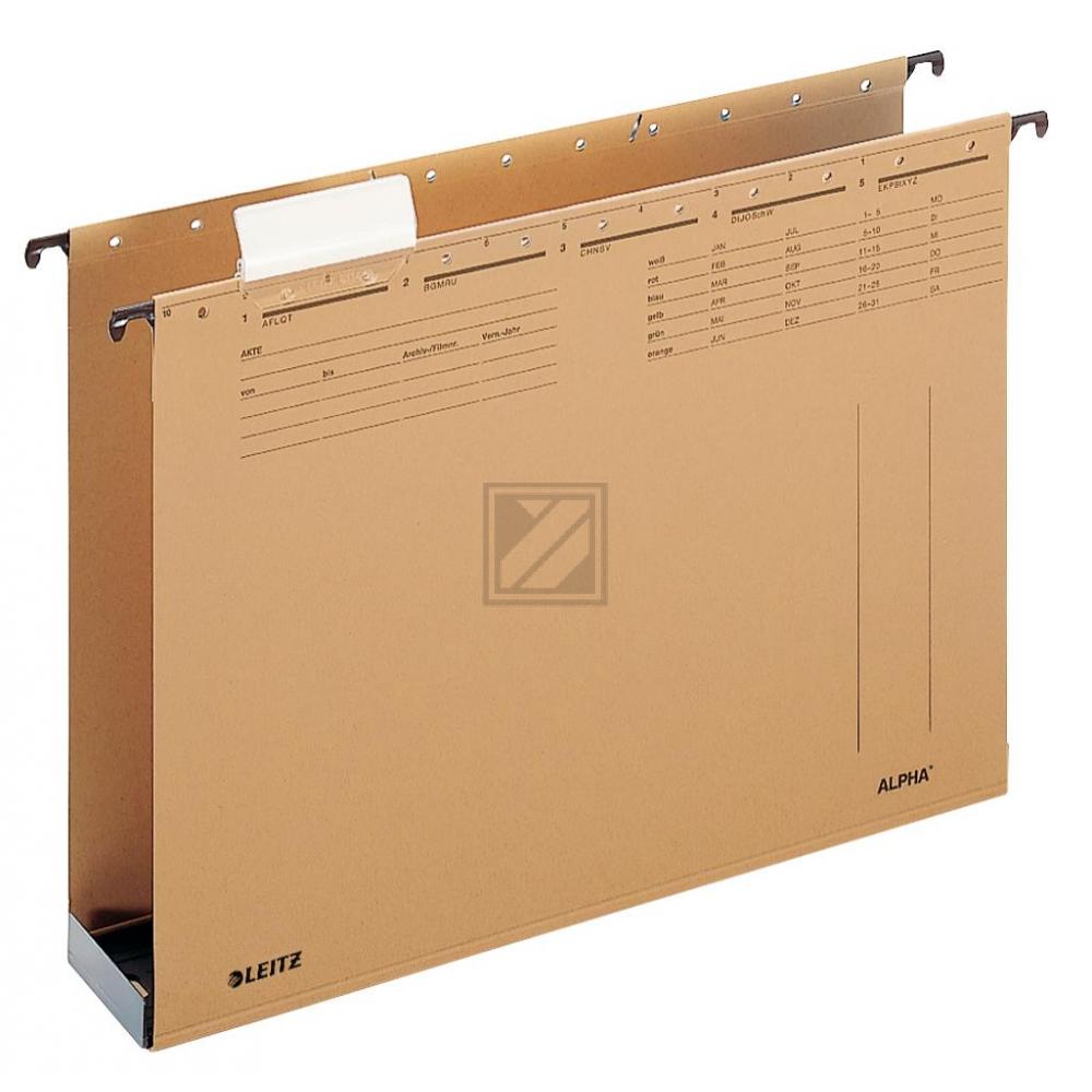 Leitz Hängesammler Alpha naturbraun 6 cm 320 g/qm Kunststoffboden