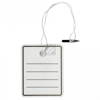 Herma Stückwarenanhänger mit Öse/Faden/Splint 48 x 65 mm Inh.1000