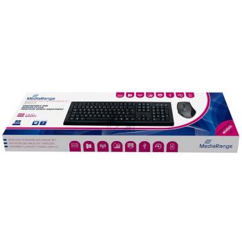 MEDIARANGE TASTATUR SET DE KABELLOS MROS104 5Tasten-Maus+Tastatur Qwertz