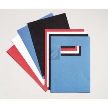 GBC Einbanddeckel Proview A4 Leather grain Karton weiß Inh.100