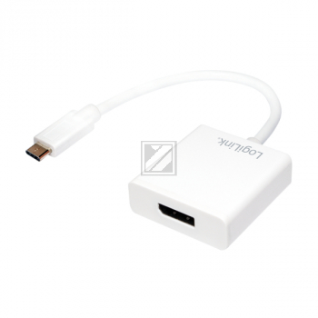 LogiLink USB 3.1 Adapter, USB-C zu Displayport, 0,14 m