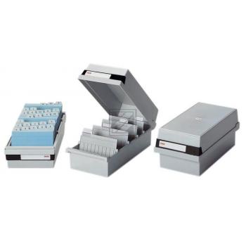 Han Karteikasten A6 quer lichtgrau Kunststoff für 800 Karten