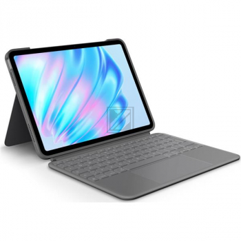 LOGITECH COMBO TOUCH TASTATUR+HUELLE DE 920-012629 iPad Air 11" QWERTZ grau