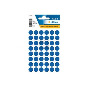 HERMA Etiketten rund 13mm 1853 blau 240 Stück