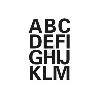 HERMA Folie PVC 120x84mm 4167 A-Z, schwarz