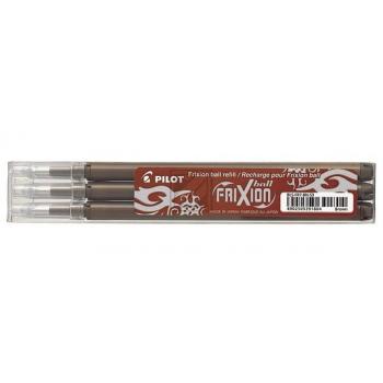 PILOT Mine FriXion Refill BLSFR7BN braun, 3er Set