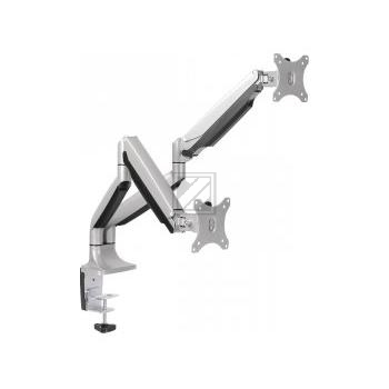 Logilink Dual-Bildschirm-Halterung, 13''-32'', Gasfeder, aluminium