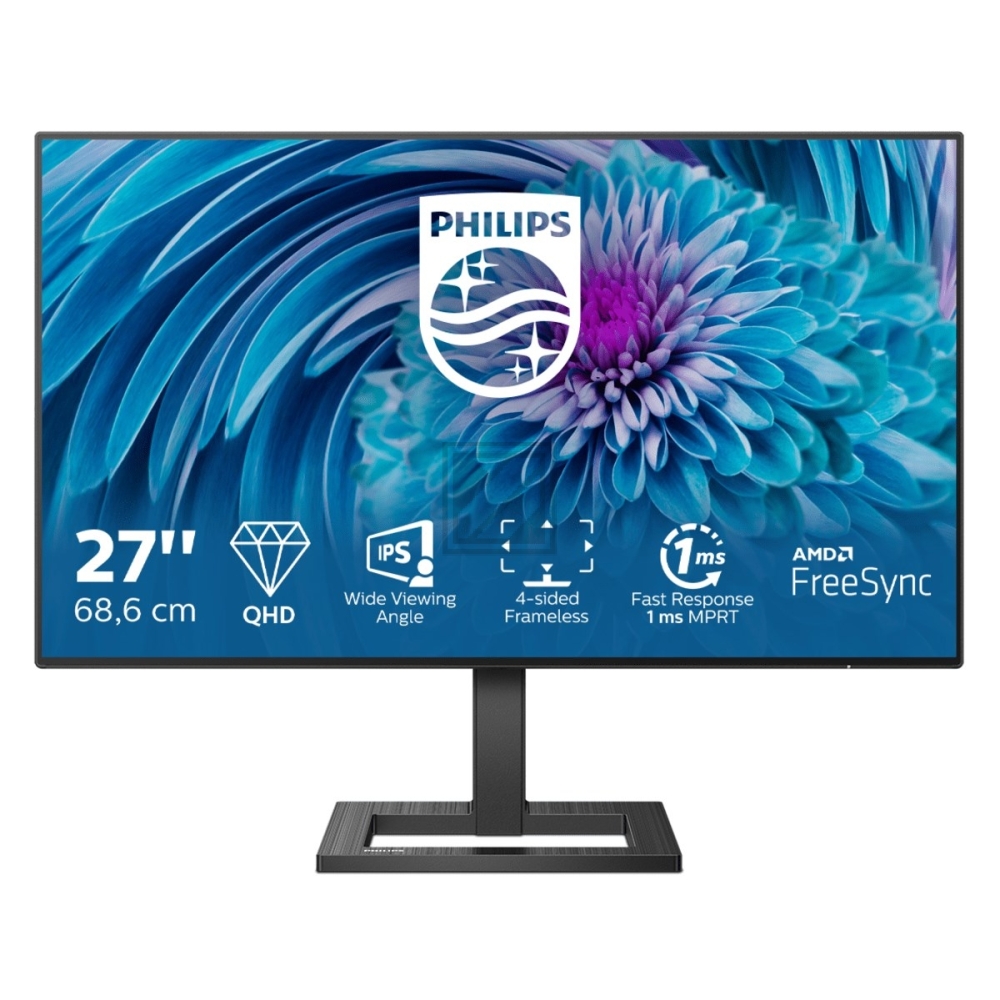 275E2FAE/00/Panel IPS Technologie//D-SUBDVIHDMIDPUSB-Hub/2560x1440@75Hz/4 ms gtg/16:9/Schwarz