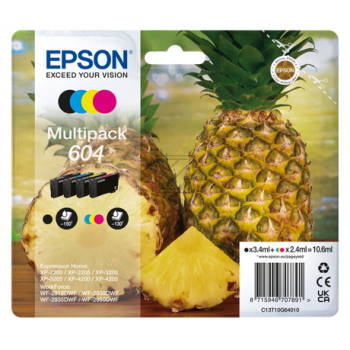 Epson Tintenpatrone gelb, magenta, schwarz, cyan SC (C13T10G64020, 604)