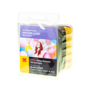 Kodak Tintenpatrone gelb, magenta, schwarz, cyan (185B110021) ersetzt LC-1100VALBP